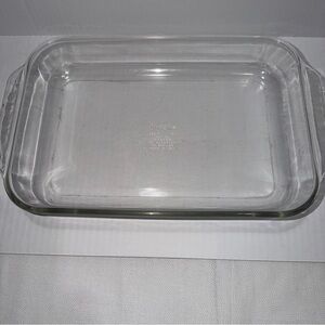 Pyrex 233-R Clear Glass 3 Quart 13x9x2 Casserole Baking Lasagna Dish Handles